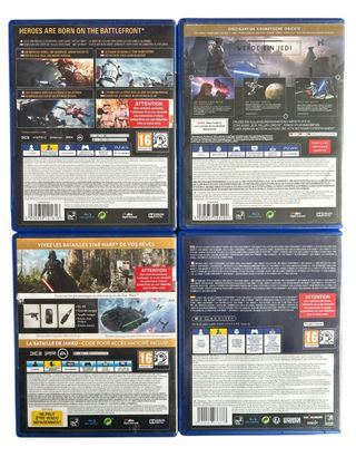 Pack 4 Juegos PS4 Saga Star Wars