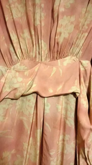 Vestido kimono largo estampado