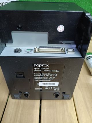 Approx APPPOS80AM - Impresora Térmica de Tickets, 200 mm/s, Papel 80 mm, Corte Automático y Manual, Negro