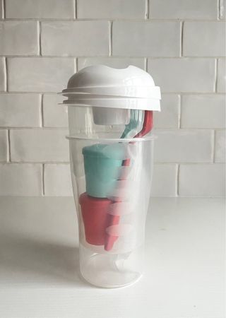 Tarros para ensalada con cubiertos (pareja)