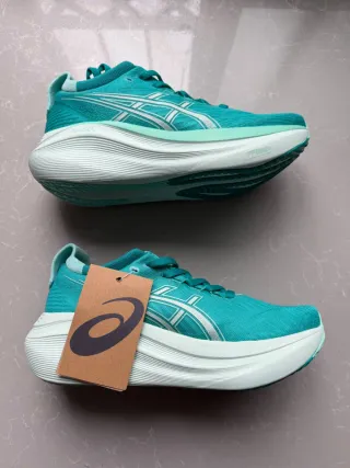 Asics Gel Nimbus 27 Teal/White 37