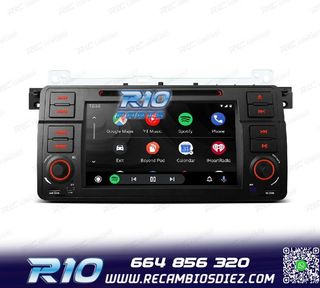 RADIO GPS ANDROID 14 BMW E46 4GB RAM 64GB ROM DVD