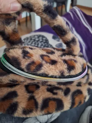 Neceser leopardo marrón