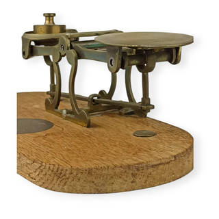 Balanza/báscula postal antigua de J&E Ratcliff