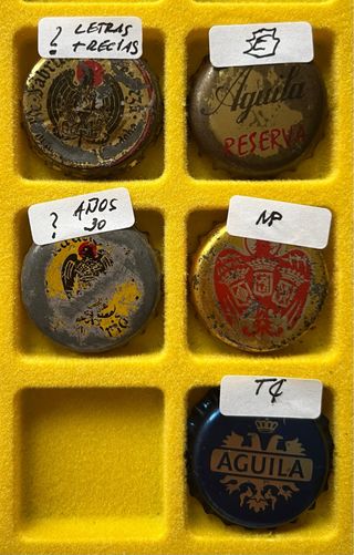 Chapas Cerveza Águila antiguas