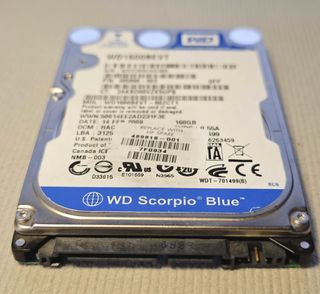 Hard Disk SATA 2,5 160GB WD WD1600BEVT