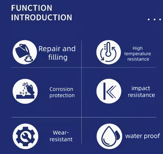 1 Set Pegamento Reparador Tubos Impermeable