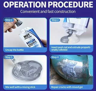 1 Set Pegamento Reparador Tubos Impermeable