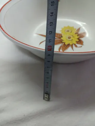 Tigela/Saladeira Cerâmica Decorada