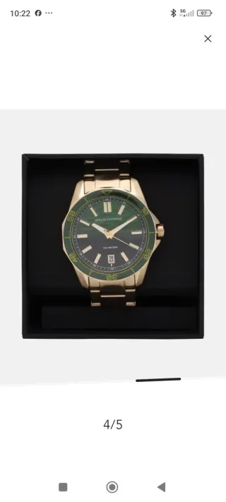 Reloj Armani Exchange Dorado y Verde