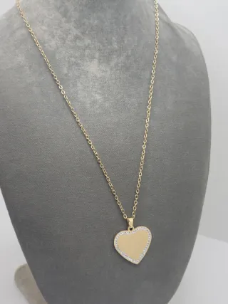 Colgante Corazón Circonitas Dorado