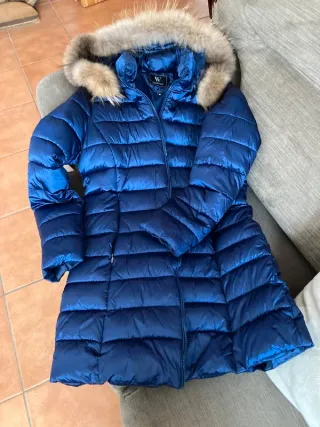 Anorak azul W Collection con capucha