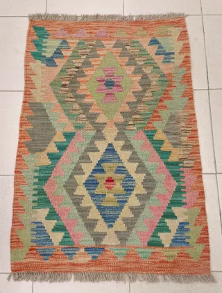 Tappeto Kilim afgano 87x64 cm lana