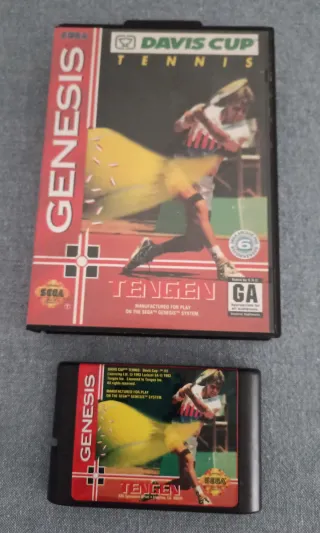 Davis Cup Tennis Sega Genesis con scatola