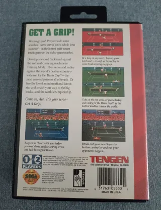 Davis Cup Tennis Sega Genesis con scatola
