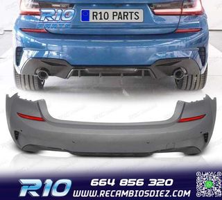 PARAGOLPES TRASERO BMW G20 19-22 LOOK M PERFORMANCE NEGRO MA