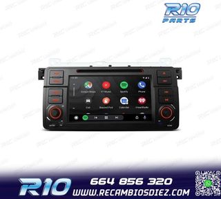 RADIO GPS ANDROID 13 BMW SERIE 3 E46 PANTALLA TÁCTIL 7"