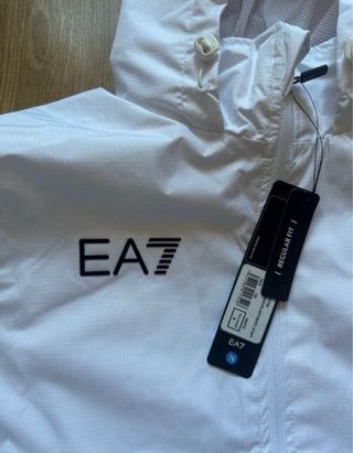 Chaqueta SSC Napoli Antiviento Blanca 23/24