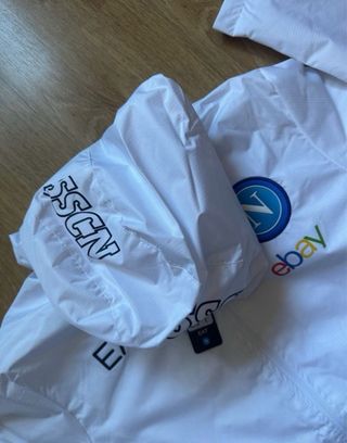 Chaqueta SSC Napoli Antiviento Blanca 23/24