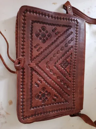 Bolso bandolera de piel