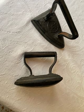 Planchas de hierro fundido antiguas