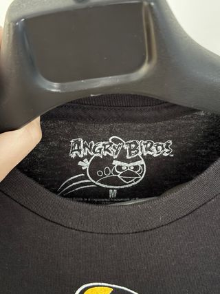 Camiseta Angry Birds Negra