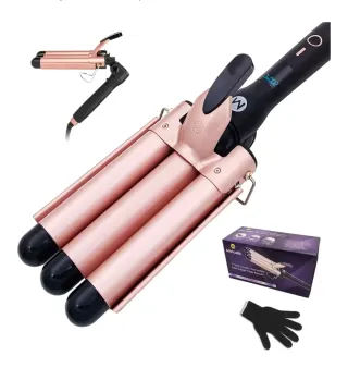 NUEVO Rizador Pelo 3 Barriles Ondulado Cerámica Mi