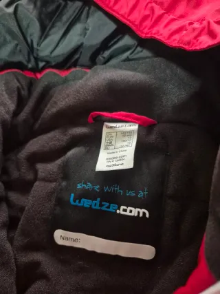 Mono de nieve Wedze rojo 12 años