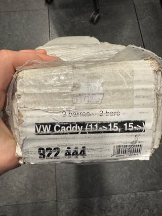 Barras de techo VW Caddy Cruz Cargo Spro 922444