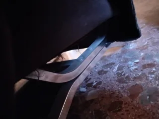 Sofá y 2 sillones armazón acero inoxidable