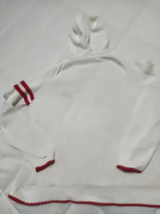 Jersey Vintage Lacoste Blanco y Rojo