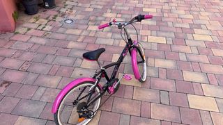 Bicicleta Btwin 500 20 Negra-Fucsia