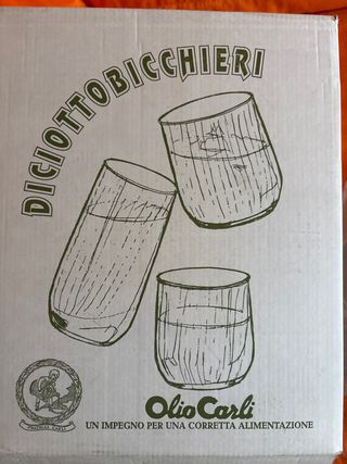 Set 18 Bicchieri “Olio Carli” Vetro
