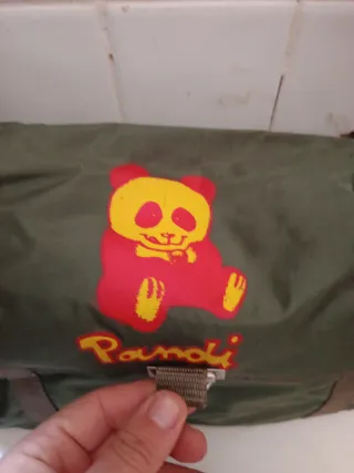 Cartera escolar años 70 vintage Fabriza verde