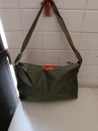 Cartera escolar años 70 vintage Fabriza verde