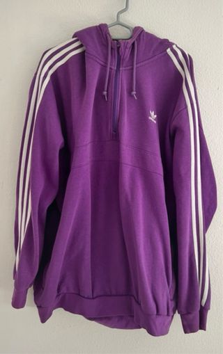 Sudadera Adidas Morada Media Cremallera