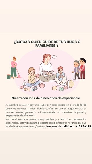 Ofrezco mis servicios de limpieza