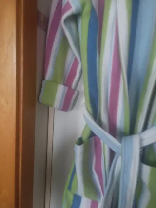 Bata de casa calentita rayas complocal