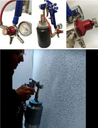 Equipo Repaso gotelé JAFE DECO2 Micron + Compresor