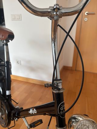 Bicicleta Plegable Negra Italiana