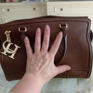 Bolso original Carolina Herrera Piel Marrón chocol