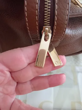 Bolso original Carolina Herrera Piel Marrón chocol