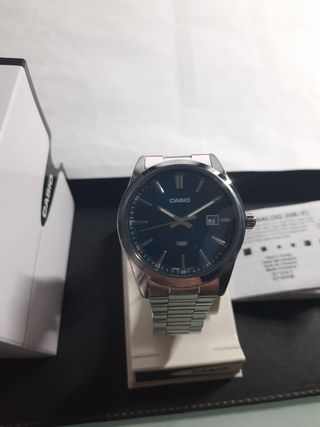 Orologio Casio Uomo Blu Argento