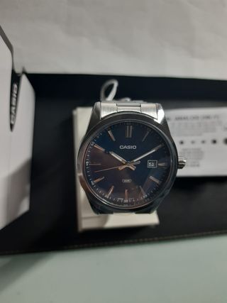 Orologio Casio Uomo Blu Argento