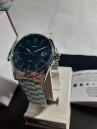 Orologio Casio Uomo Blu Argento