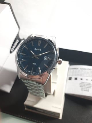 Orologio Casio Uomo Blu Argento