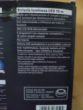 Luce Striscia LED Livarno Home 10m RGB Multicolor