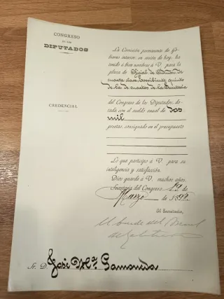 Título original firmado por Francisco Franco 1939