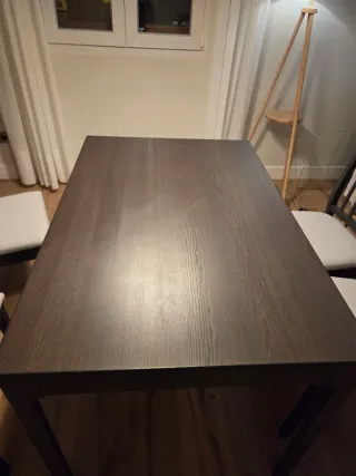 Mesa comedor extensible IKEA EKEDALEN + sillas