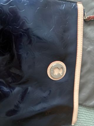 Cartera Tous Azul y Beige